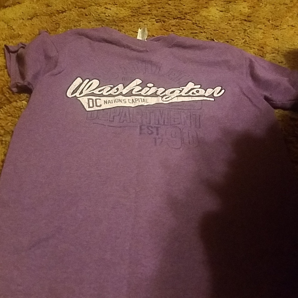 Washington dc shirt dark purple